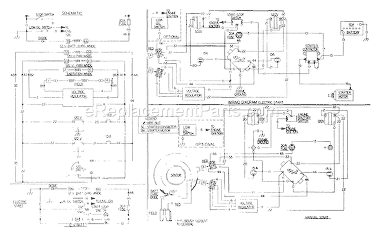 Page F Diagram and Parts List for 8753-0  Briggs and Stratton Generator